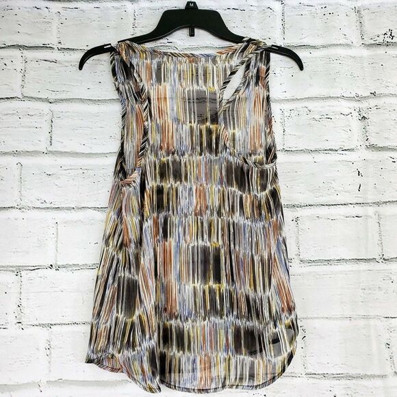 Lush Medium Sheer Racerback tank Top Womens Medium multicolored polyester - Picture 1 of 5